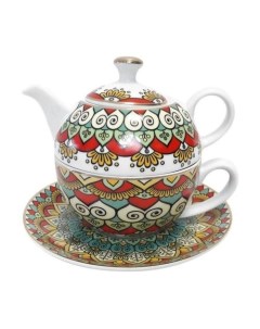 Чайник Porcelana Bogucice Bombaj с чашкой 1 персона 2 предмета Nobrand