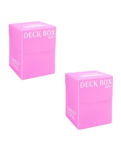 Набор из 2 пластиковых коробочек card pro розовая 100 карт Blackfire