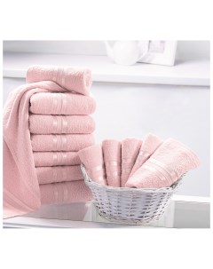 Набор полотенец розовый Dome
