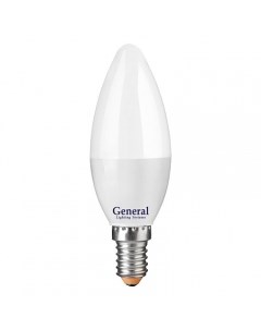 Лампа LED 12W E14 6500K свеча General
