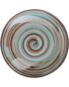 Блюдце Скандинавия 98х98х22мм керамика голубой Борисовская керамика