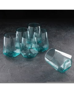 Набор стаканов Дарио 450 мл 10x11 5 см 6 шт цвет изумрудный Magistro