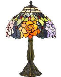 Интерьерная настольная лампа с цветами разноцветная 886 804 01 Velante