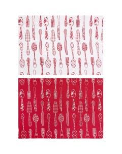 Комплект настольных ковриков Ribmat Cutlery 7136488 50х35 см 2 шт Coincasa