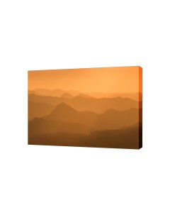 Картина на холсте на стену Оранжевые горы 30х40 см Сити бланк
