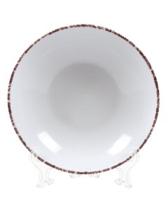 Тарелка суповая керамика 20 см круглая Энже Daniks