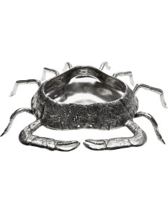 Декоративная чаша Crab 68 х 53 х 17 см серебристая Universal