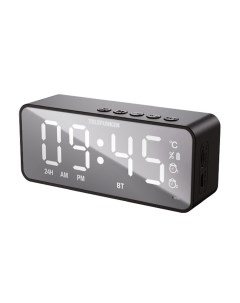 Часы будильник TF 1710B чёрный Telefunken