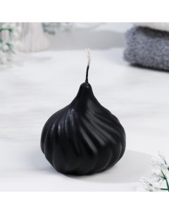 Свеча фигурная Луковичка 8 см черная Богатство аромата
