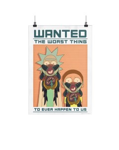 Постер Рик и Морти Wanted Red panda