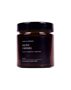 Ароматическая свеча Соленая карамель Salted caramel 175 ml Greens & ambients