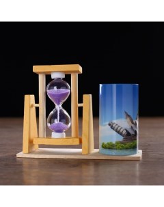 Песочные часы Достопримечательности сувенирные с карандашницей 12 5 х 4 5 х 9 3 см м Nobrand