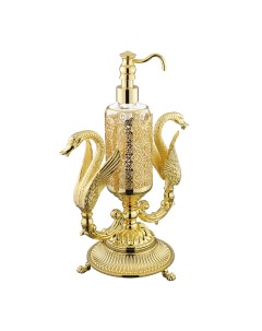 Дозатор для жидкого мыла настольный декор золото Luxor 26220 Migliore