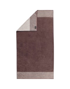 Полотенце махровое Two Tone 80x150см цвет коричневый Cawo