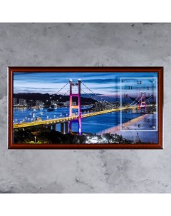 Часы картина настенные серия Город Сан Франциско 50 х 100 см Сюжет