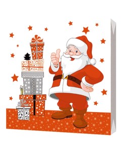 Салфетки трехслойные Дед Мороз с подарками NEW 33 33 см 3 слоя 20 шт Bulgaree green