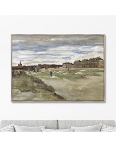 Репродукция картины на холсте Bleachery at Scheveningen 1882г Размер картины 75х105см Картины в квартиру