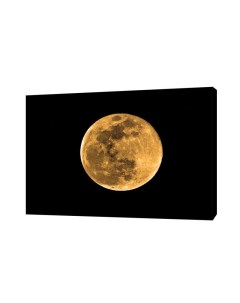 Картина на холсте на стену Золотая луна 50х70 см Сити бланк