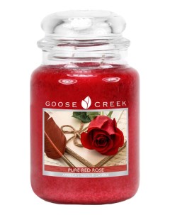 Ароматическая свеча Pure Red Rose Красная роза 680г Goose creek
