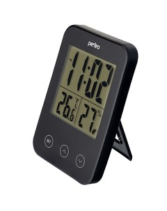Часы Часы метеостанция Touch чёрный PF S681 время температура влажность Perfeo