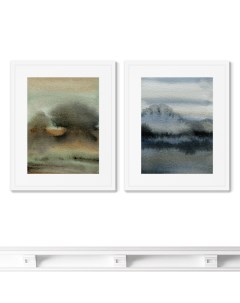 Набор из 2 х репродукций картин в раме Sea storm colors Размер каждой картины 42х52см Картины в квартиру