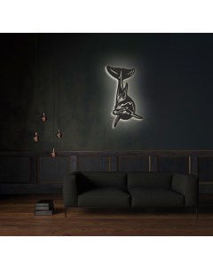 Декоративное панно на стену с белой подсветкой дельфин Moretti