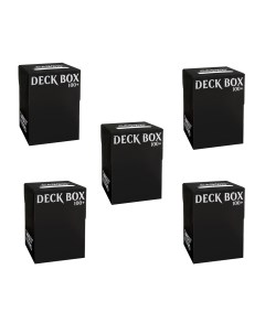 Набор из 5 пластиковых коробочек card pro чёрная 100 карт Blackfire