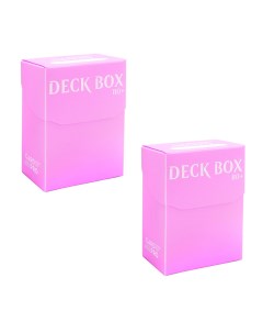 Набор из 2 пластиковых коробочек card pro розовая 80 карт Blackfire