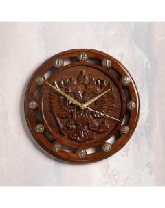 Часы ручной работы Герб 30 см массив Армения Handle brand