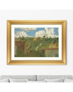 Репродукция картины в раме Landscape of the Ile de France 1894г Размер 60 5х80 5см Картины в квартиру