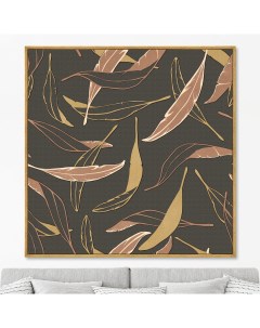 Репродукция картины на холсте Symphony of leaves No 8 2020г 105х105см Картины в квартиру