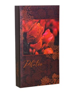 Фотоальбом Цветение Розовый 300 фото 10х15 см кармашки Полином