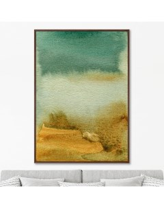 Репродукция картины на холсте Water eadge at the river bank Размер картины 75х105см Картины в квартиру