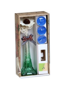 Набор подарочный Париж ваза свечи аромамасло жасмин декор 8 марта Богатство аромата