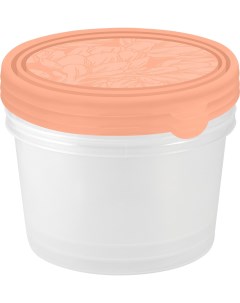Набор контейнеров для продуктов HELSINKI Artichoke 3 шт 0 75 л круглые персиковая карамель Plast team