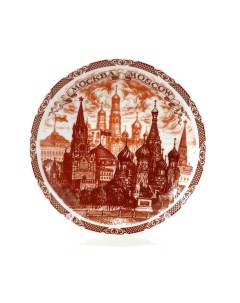 Декоративная тарелка Московская сепия 10x10 см Семейные традиции