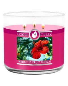 Ароматическая свеча Hibiscus Fruit Punch Фруктовый пунш из гибискуса 411г Goose creek