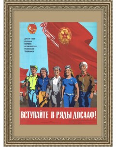 Вступайте в ряды ДОСААФ Плакат СССР Rarita