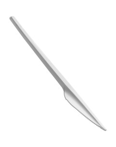 Нож одноразовый пластик белый 15 см 100 шт Officeclean