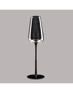 Бокал для шампанского Идеал 240 мл 7 2 26 см цвет чёрный Magistro