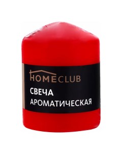 Свеча ароматизированная Homeclub Клубника столбик 7 x 9 см Home club