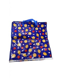 Двухслойная прочная хозяйственная сумка на молнии 50х25х55 см Цвет Синий Nobrand