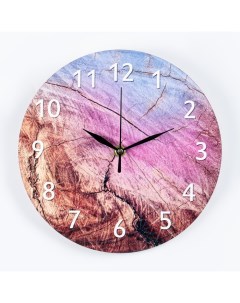 Часы настенные Горная порода дискретный ход d 23 5 см Соломон