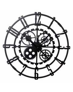 Часы настенные часы 07 025 Большой Скелетон Арабский Черный Династия