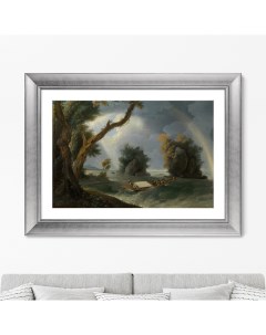 Репродукция картины в раме Storm near the Col gon Rocks 1790г Размер 60 5х80 5см Картины в квартиру