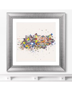 Репродукция картины в раме Рим оптимистическая абстракция 2016г Размер 60 5х60 5см Картины в квартиру