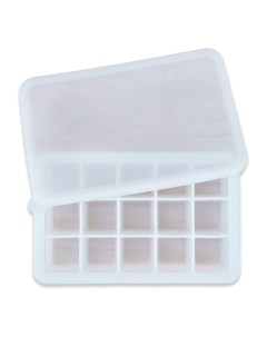Силиконовая форма для льда с крышкой белая на 15 кубиков KA FORMICE 01 Kitchen angel