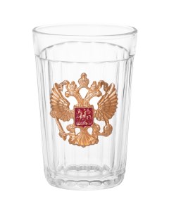 Граненый стакан подарочный с гербом РФ Тм вз