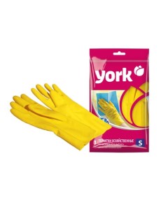 Перчатки резиновые размер S York