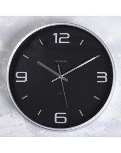 Часы настенные серия Интерьер Эдит d 30 5 см серебро Troyka